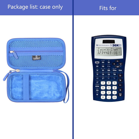 Texas Instruments TI-30X IIS Hard Travel Case Replacement, Case Only (Blue)
