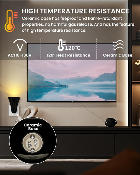 GU10 Gu10 360Rotatable, AC110-130V, 10W Bulbs Wall Spotlight Plug in Sconces Up Lights Indoor, Wall Wash Light Outlet