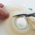 ALLEX Ostomy Scissors with Curved Blunt Tips for Cutting Stoma Bag and Wafer, Made in JAPAN with Japanese Stainless