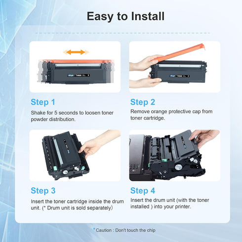 TN660 Toner Cartridge Replacement for Brother Printer - High Yield with Brother TN 660 TN-660 TN630 for HL-L2380DW