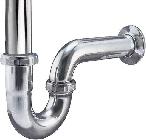 KEENEY 10488K 22-Gauge Sink Trap J-Bend, 1-1/2-Inch Chrome