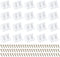 PATIKIL Plastic Corner Braces 0.75x0.75x1.3, 20 Pack L-Shape Bracket Right Angle Board