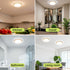 1PACK 5CCT 7Inch 15W 100W Closet hepside Flush Mount LED Ceiling Light Fixture & Equivalent Light Fixture,Small Round