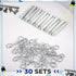 Tandefio 30 Sets Heavy Duty Cotter Pins Assortment Kit with R Clip for Hitch Lock Systems and Truss Accessories