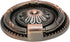 6pcs Red Bronze Cabinet Knobs, Vintage Drop Ring Drawer Pulls with Screws for Kitchen Cupboard, Vanity, Nightstand