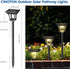6 Pack 3 IP65 CINOTON RGBCW Solar Pathway Outdoor Lights, Lighting Modes Solar LED Garden Light, Waterproof Outside