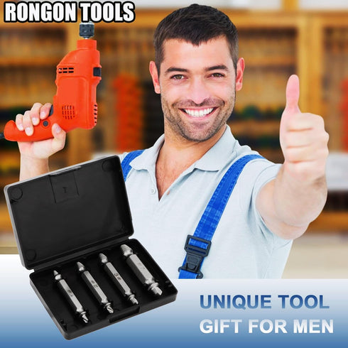 Damaged Screw Extractor Set for Stripped Head Screws, Nuts & Bolts, Gifts for Men and Women, DIY Hand Tools