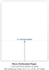 PrintWorks Professional 3 3/4" Perforated Paper, 500 Sheets, 24 lb, White