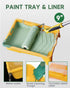 9 Inch 4 inch, 16 Set VOOMEY Paint Roller Kit with Extension Pole - Paint Roller with Tray, Mini Paint Roller Small