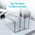 Boloyo Acrylic File Holder, 2PC 3 Sections Clear File Organizer for Home Office School Document Storage