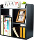 PAG Desktop Shelf Freestanding Wood Small Bookshelf Desk Supplies Organizers and Accessories Storage Display Rack