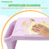 6 (19.6" 9.8" 7" Pcs Kids Lap Desk Tray, Plastic Breakfast Laptop Trays with Side Pockets, Portable Stackable Lap Bed