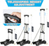 Vsaikeo 2 Small Folding Hand Truck Dolly with Wheels, Lightweight Aluminum Foldable Luggage Cart, Collapsible Cart