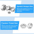 Hex Nuts (M3x0.5mm) 100Pcs, Carbon Steel Metric Coarse Thread Electroplating Hexagon Nut for DIY Home Repair