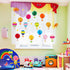 Funrous 82 Pcs Colorful 3D Hot Air Balloon Bulletin Board Set, Honeycomb Cloud Rainbow Cutouts for Preschool Classroom
