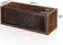 Mail Organizer with 2 Slots, Wood Mail Basket Sorter for Wall Table Countertop, Bill Envelope Letter Holder for Home