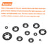 360 Pieces 9 Sizes Internal Tooth Star Lock Washers, Quick Speed Locking Washers, Push Nuts, Speed Clips Retaining Clips Fasteners Assortment Kit