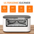 600ml KECOOLKE Ultrasonic Jewelry Cleaning Machine, Sonic Cleaner with Digital Timer for Eyeglasses, Rings