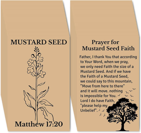 Fankya 240pcs Mustard Seed Cards Gospel Tracts Religious Christian Roman Road Salvation Tract