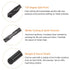 HARFINGTON 10pcs Jobber Drill Bits 1mm (5/128") Nitride Coated High Speed Steel Twist Drill Bits for Metal Wood Plastic