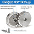 Strong Neodymium Disc Magnets with Countersunk Holes for DIY, Craft, Office, Building, Fridge - 1.4 inch x 7mm (12)