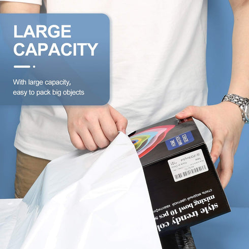 Metronic Poly Mailers 12x15.5, 100 Pcs Medium Shipping Bags for Clothing, Waterproof Mailers for Small Business