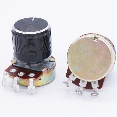 TWTADE 3pcs 50K ohm Potentiometer, Single Turn Rotary Linear Variable Potentiometer with 3pcs Knobs