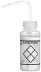 SP Bel-Art Safety-Vented/Labeled 2-Color LYOB Wide-Mouth Wash Bottles; 250ml (8oz), Polyethylene, Pack of 3
