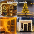 4 Pack 10M 400LED 8 IP65 Solar Christmas Lights Outdoor, Total Solar String Lights for Outside, Modes Waterproof