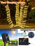 200LEDs Charging,39FT Larger Tube Solar Rope Lights Waterproof,Rechargeable Battery,Dual Outdoor String