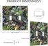 Decorative Palm Trees Double Toggle Light Switch Cover - Floral Tropical Jungle Animals 2 Gang Wall Plate for Home Decor