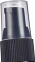 JUVITUS 2 oz Amber Boston Round Plastic Bottles, BPA Free with Black Treatment Pump, 24 Pack