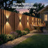 2 Pack IP67 3 12h Ellasay Fence Lights Solar Powered: Solar Wall Lights Outdoor Up and Down Waterproof - Colors Modes