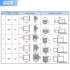 Glarks 580Pcs 2.8mm Pitch 2 3 4 6 9 Pin Wire Connectors Housing Terminal, Male & Female Plug Housing and Pin Header Crimp Wire Terminals Connector Assortment Kit for Motorcycle, Bike, Car, Boats