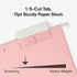 Smead Standard Hanging File Folders, 25 Count, Pink, Letter Size, 1/5-Cut Adjustable Tabs
