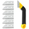 Grout Removal Tool - Angled Design Grout Hand Saw with 6 Extra Replacement Blades for Tile Cleaning