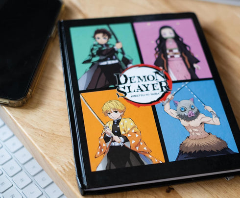 Demon Slayer Hardcover Notebook | Surreal Entertainment Sketchbook Journal, Lined Paper Notepad, Travel Diary | Anime