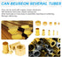 150PCS Tube OD (1/4" 5/16" 3/8" 1/2") Brass Compression Sleeves Ferrules & Insert, 4 Sizes Assortment Kit
