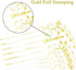 Fancy Land Blank Gift Certificates, 25pcs Gold Foil Cards with Envelopes for Business