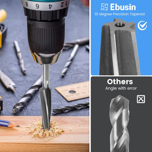 Ebusin 10 Reamer,6542 2" Foot,10 Degree Ball Joint Tapered High-Speed Tool Steel Tapered Ball Joint Reamer,Tapered