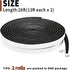 Yotache Open Cell Self-Adhesive Foam Seal Tape, 1/2" x 1/4", Weather Stripping for Door Insulation