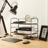KATHY&BOB Wood Desk Shelf Organizer, 2-Tier Adjustable Stackable Storage Rack for Office, Kitchen, Bathroom,