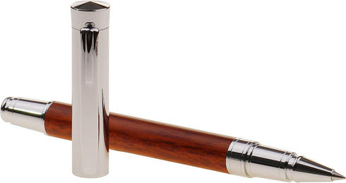 LACHIEVA LUX Classic Rosewood Rollerball Pen Set - Luxury Writing Tool for Men & Women