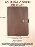 Rustic Leather Journal Cover for Spiral Steno Books - 6" x 9" Handmade Refillable Notebook Cover