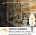 Rnyloas C35 B11 Bulb Dimmable, 12 C35 B11 Bulbs 2700K 4W 60W 120V, 35 E12 Bulb Pack LED Light PCS Candelabra LED Warm