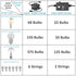 Dimmer 1000W IP68 3 Dimmer Dimmable Outdoor Switch for String Lights, Max Power Waterproof Wireless RF Remote Control
