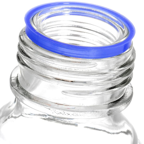 Yopay 10 Pack Media Storage Bottles with GL45 Blue Screw Cap, 250ml Reusable Glass Bottle for Labs or Home Use
