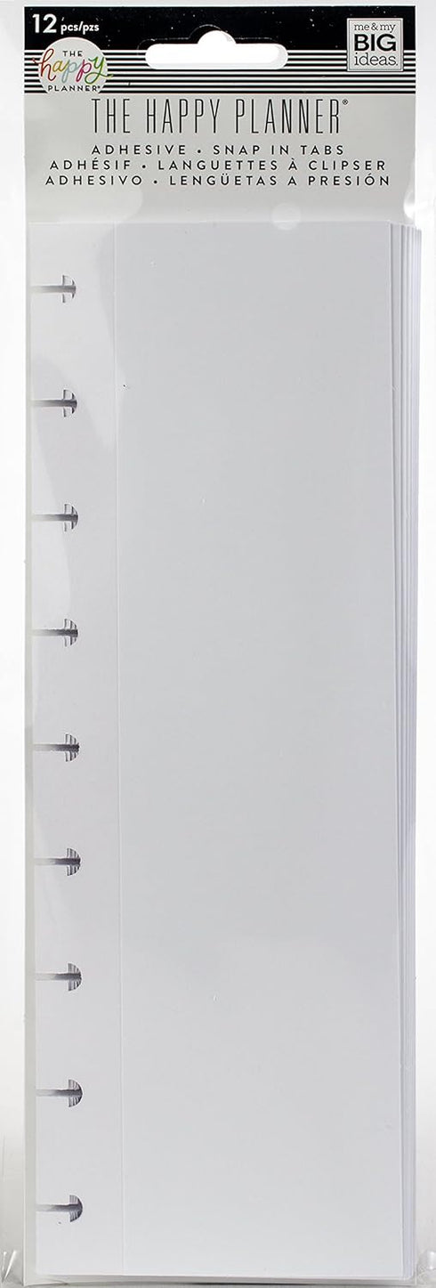 Happy Planner Medium Adhesive Snap-in Tabs, 12/Pkg