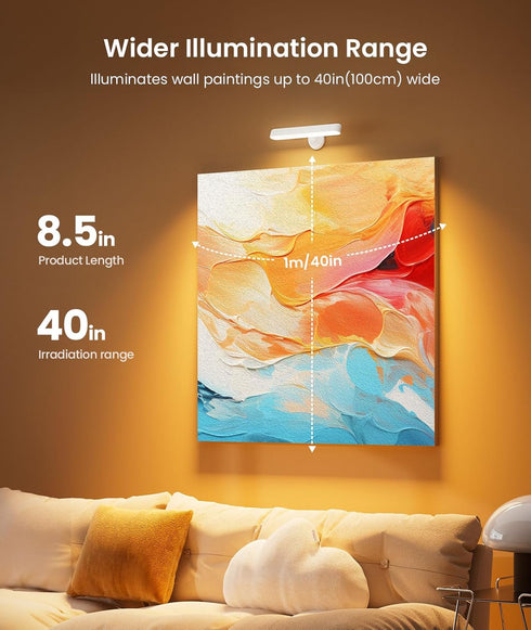 7500mAh 3 360 Dimmable 15 Colors,White,1Pack PopoIron Wall Sconce with Rechargeable Battery LED Wall Light for Bedroom