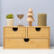MEEDEN Bamboo Desk Organizer with Drawers - Desktop Storage Drawer Container for Office Home Toiletries Supplies